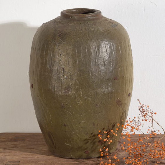 Grande vaso antico verde oliva (c.1900) #3 – Vasi (photo 5 of 18)