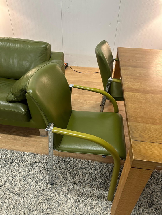 Image 1 of Complete Leolux Set Green | Sofa, Table, Chairs & Armchairs