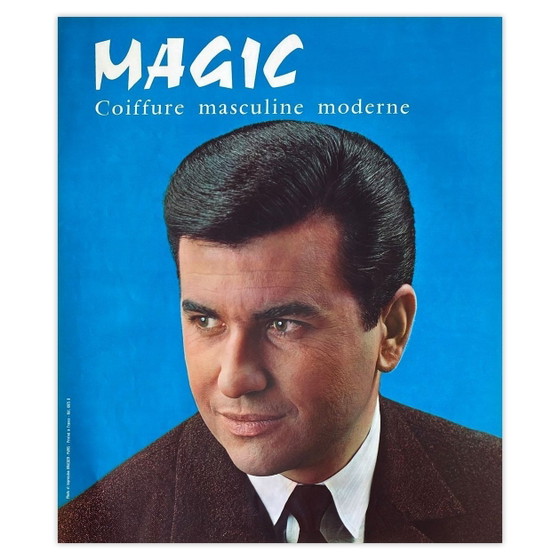 Image 1 of COLLECTIF - DRAEGER PUB Magic Coiffure Maskuline Moderne Poster 1960