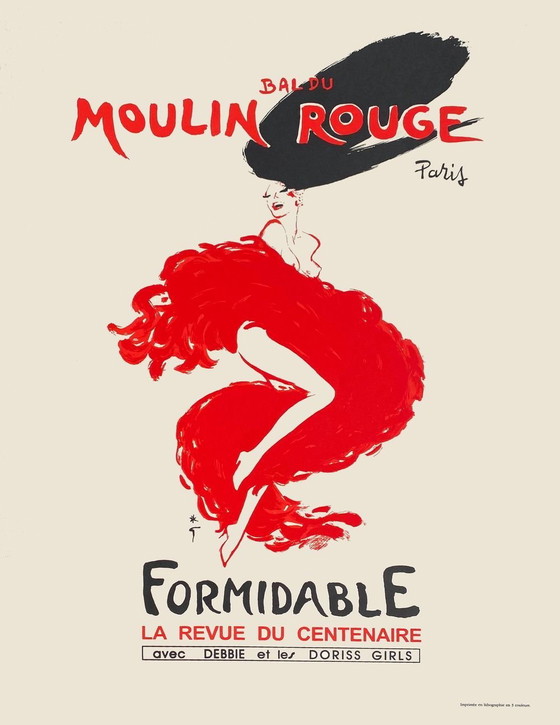 Image 1 of René GRUAU Moulin Rouge - Formidabel - The Centenary Revue originele poster 20