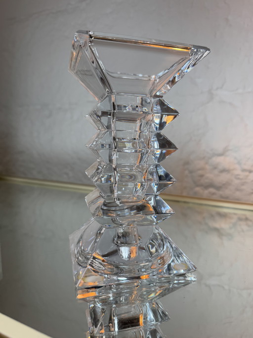 Candelabro de cristal bohemio de los años 70