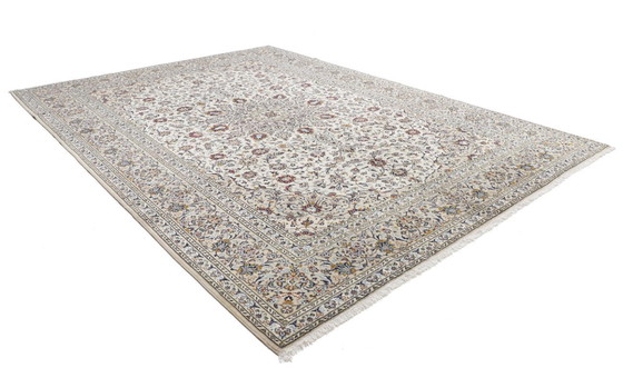 Image 1 of Origineel Perzisch tapijt Keshan, Kashan Beige 398 x 295 cm In topconditie Klassiek