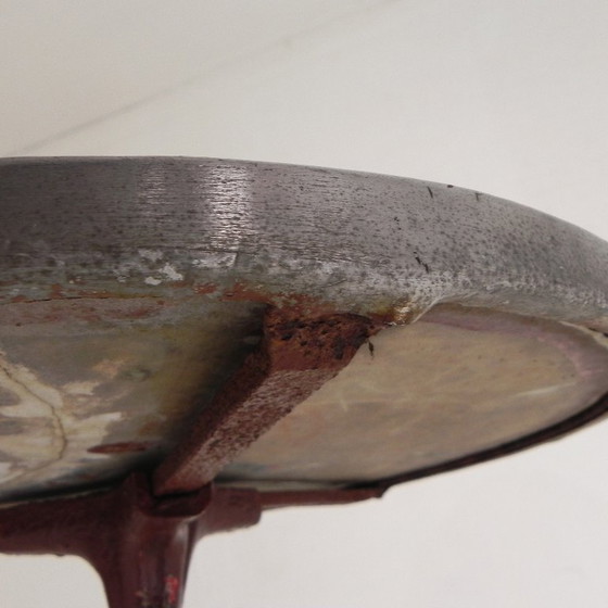 Image 1 of Tavolo da bistrot con gambe in ghisa e piano in marmo, anni '20