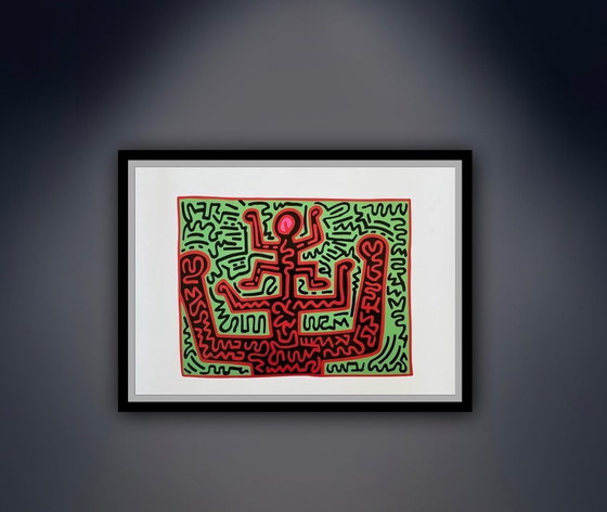 Image 1 of Keith Haring: "Untitled, KH07". Licensed by Artestar New York. In Excellent Condition.
