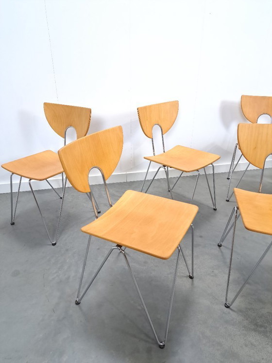 Image 1 of Satz von 6 x Kusch & Co Mikado 1800, Walter Leeman Stühlen