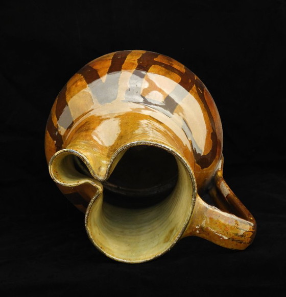 Spanish Folk Art Sangria Jug or Wine Pitcher  Early 20th Century. – Crockery, Ceramic (photo 7 of 7)