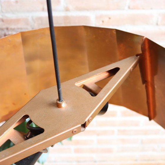 Image 1 of Piet Hein Eek Kupfer-Plissee-Pendelleuchte