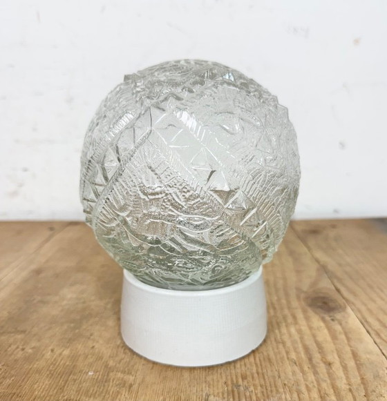 Image 1 of Vintage witte porseleinen plafondlamp, jaren 70