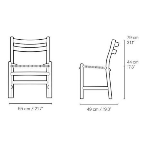 CH47 Carl Hansen & Son Eik Olie – Eetkamerstoelen, Paper, Wood (photo 5 of 5)