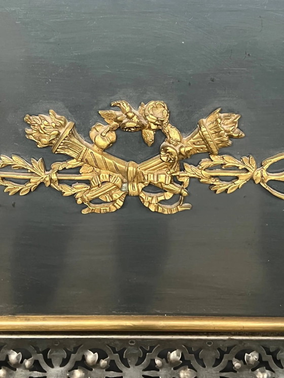 Kaminschutzgitter. Bronze, Kupfer, Metall, Vergoldung. – Dekorative Objekte (photo 4 of 7)