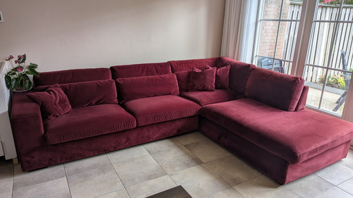 Sofá Decor Amsterdam Rojo Profundo