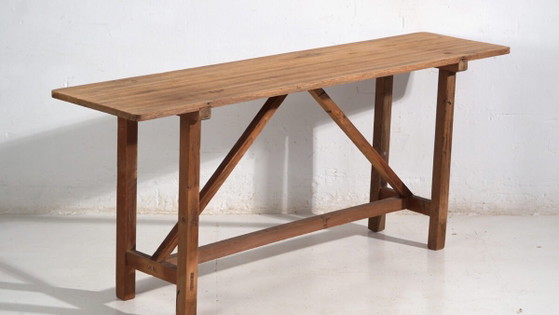 Antico tavolo da lavoro in legno giapponese - Periodo Taisho/Showa (ca. ) #1 – Console (photo 3 of 40)