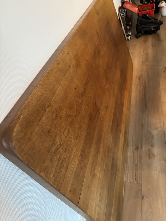 Image 1 of Antique solid oak monastery table table antique oak dining table