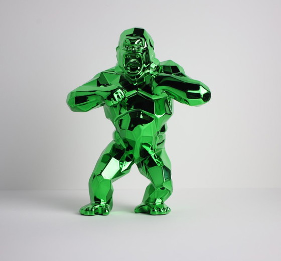 Image 1 of Statue d'art de Richard Orlinski : Kong Spirit Vert