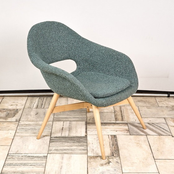 Image 1 of Vintage Shell Lounge Chair van Miroslav Navratil, jaren 60, Tsjechoslowakije