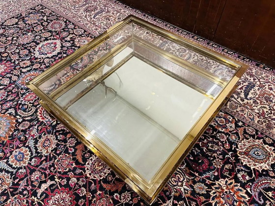 Hollywood Regency Eichholtz Harvey Salontafel, Glas, Messing (foto 13 van 14)