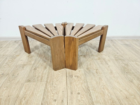 Tavolini modulari in rovere di Dittman, Paesi Bassi, anni '70, Set di 2 – Wood (photo 6 of 15)