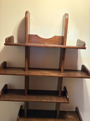 Vintage Eiken Brutalist Boekenkast 