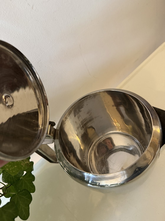 Image 1 of Chrome teapot from the 1970s