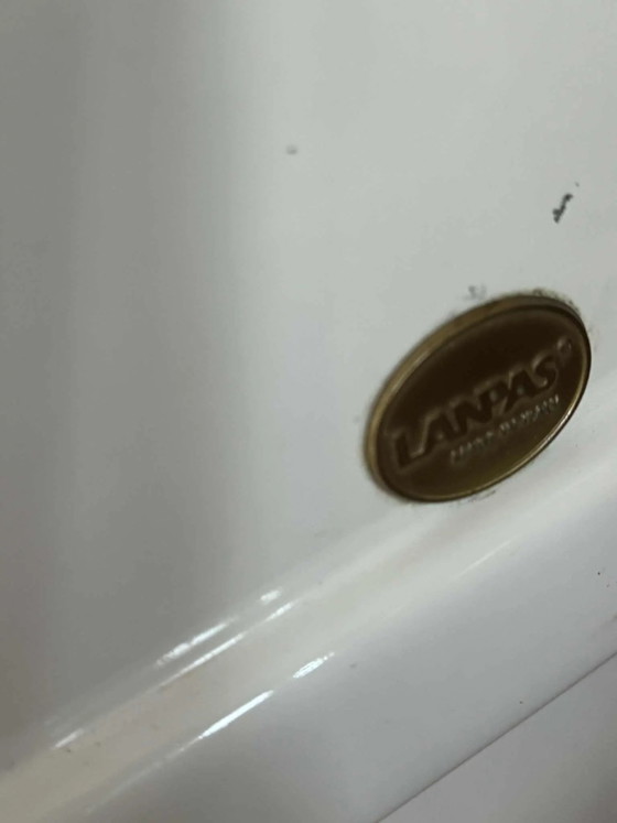 Toletta Space Age con grande specchio ovale di Lanpas – Tolette, Metallo, Plastica (photo 4 of 6)