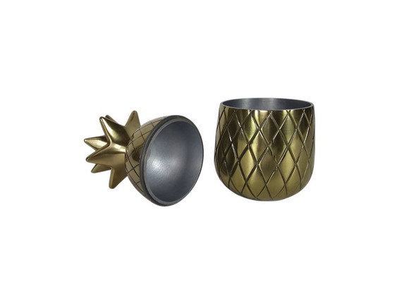 Image 1 of Ananas - Ikea - modello Vindflakt - Rame - Alluminio - Stile Hollywood Regency