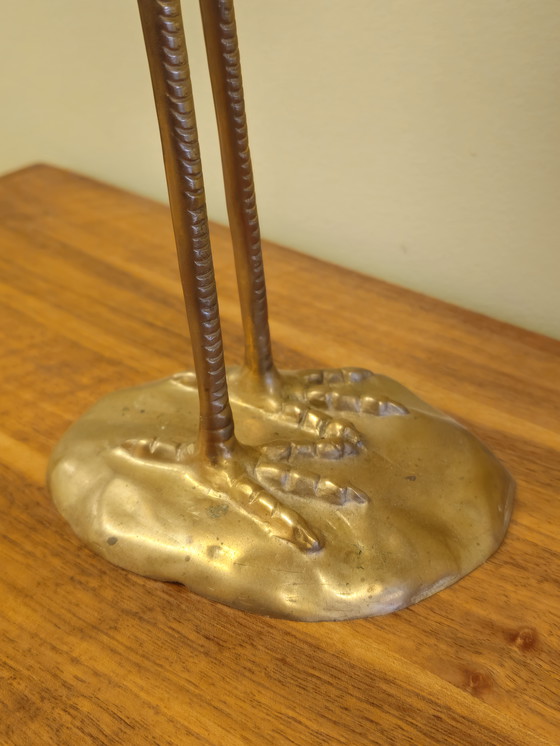 Image 1 of Grandi gru in ottone, uccelli gru, uccelli vintage