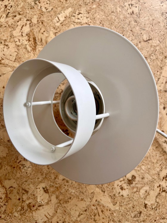 Two Vintage Louis Poulsen Albertslund Ceiling Lamps – Pendant lamps, Metal, Plastic (photo 6 of 7)