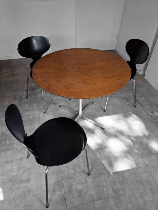 fritz hansen vlinderstoel 0566 vitage plus tafel