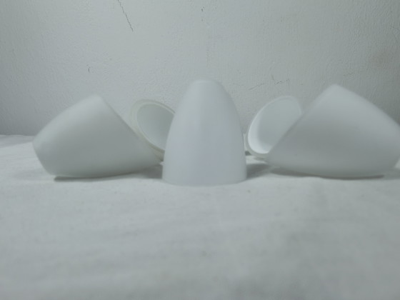 Image 1 of G4 glass lamp shades matte white horseshoe model New!