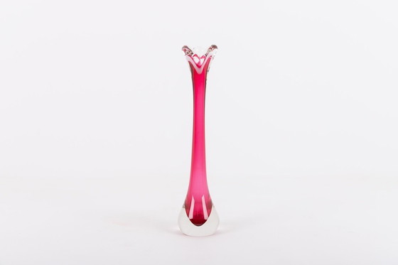 Image 1 of Glass vase by Paul Kedelv for Flygsfors, Sweden 1950’s