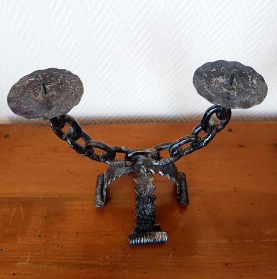 Image 1 of 2x Candelieri Brutalisti Italia, 1970