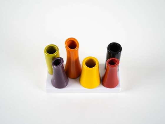Image 1 of Set of small soliflor vases, Danish design, 1970s, made in Denmark