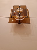 Lampada da parete vintage Herda in stile spaziale in plexiglas