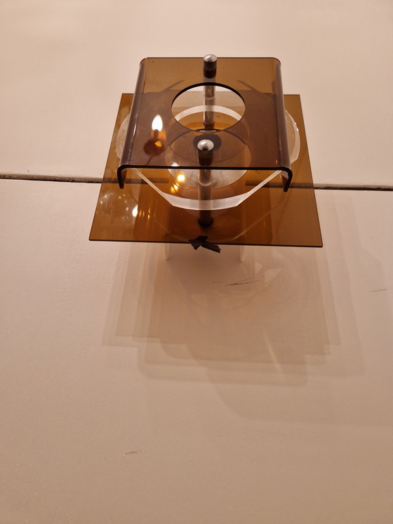 Image 1 of Vintage Herda space age wall lamp perspex