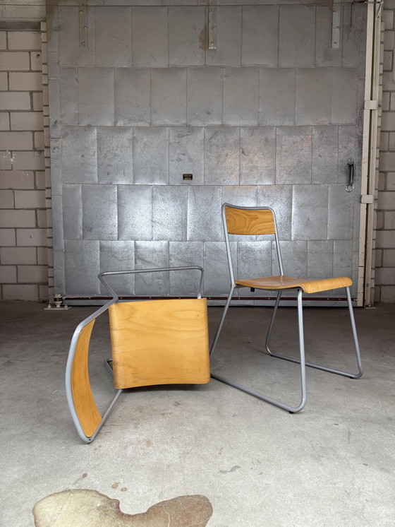 Image 1 of 4x Vintage IKEA School Chairs (Several Present)