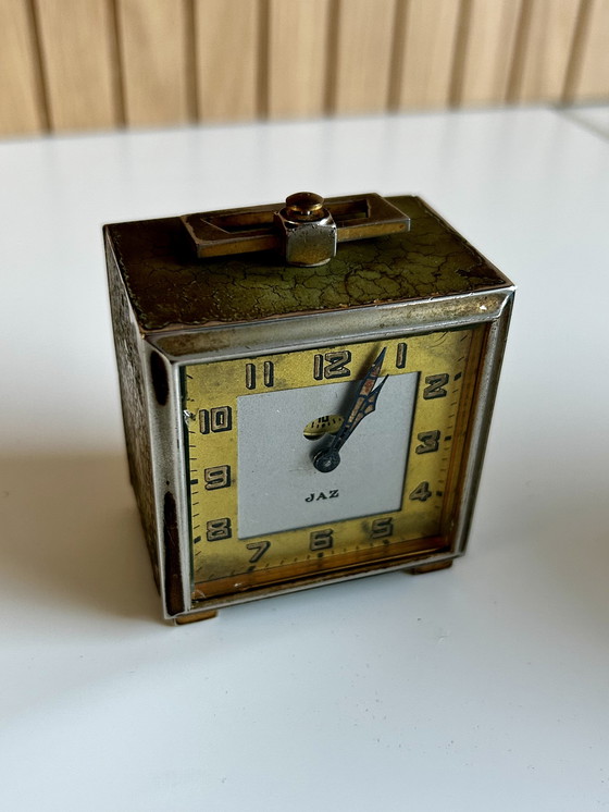 Image 1 of Vintage JAZ reisklok 1930 inclusief art deco doosje