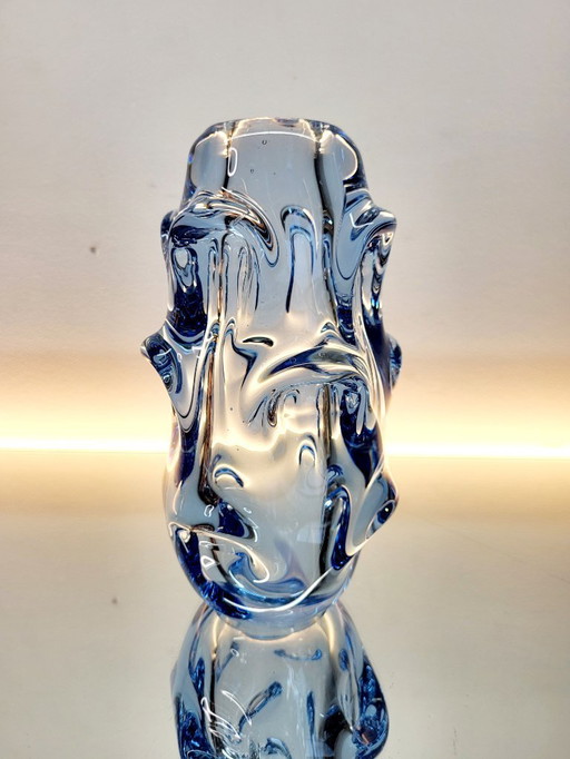 Schwedische Vintage-Designvase, Börne Augustsson, Glashütte Äseda, 1940er Jahre