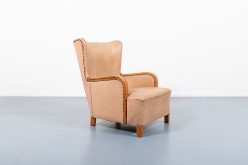 Skandinavischer Lounge-Sessel im Mid-Century-Modern-Stil, Schweden, 1950er Jahre