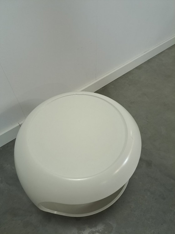 Image 1 of Tavolino bianco Space Age su ruote
