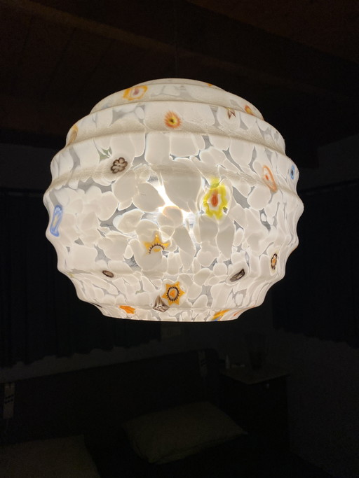 Lampe en verre vintage – hanglampen, Metal, Murano Glass