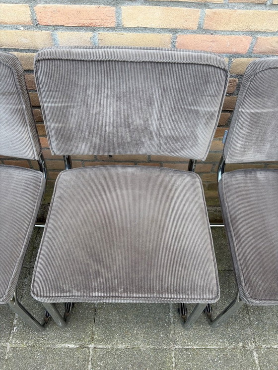 Image 1 of 6 sillas Zuiver Ridge Rib con estructura tubular