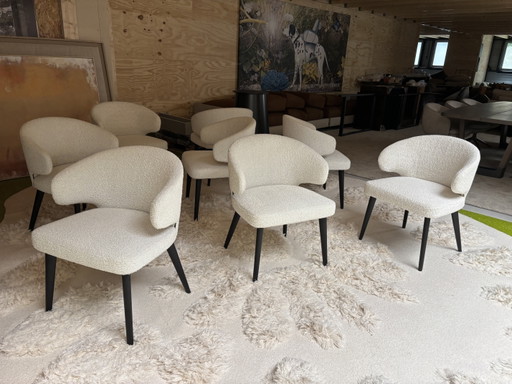Minotti Aston Dining Chairs in boucle Np € 2.580,-