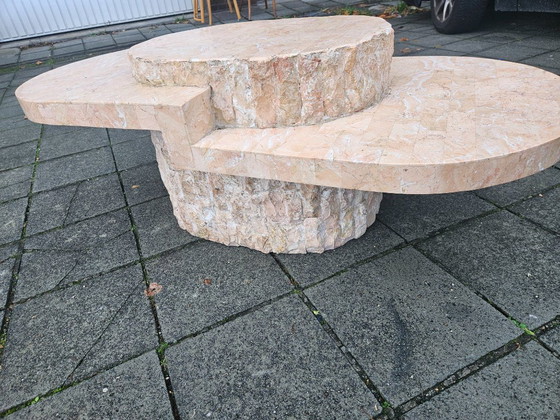 Image 1 of Magnussen Ponte Mactan Couchtisch aus Stein – Seltenes Rosa