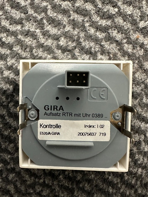 Image 1 of GIRA Inbouwthermostaat wit 230v. systeem 55 