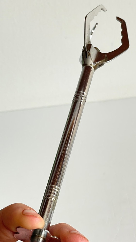 Image 1 of Pinze da zucchero lunghe in metallo cromato VINTAGE