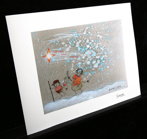 Image 1 of NATALE: Schlote, Wilhelm - La via verso Betlemme - Giclée / Hahnemühle