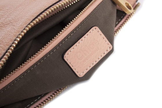 Image 1 of Chloe, piccola borsa Marcie in pelle color rosa Fallow