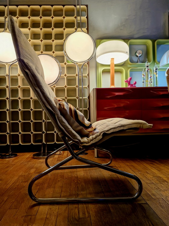 Image 1 of RARE 🪑 Fauteuil Loung 📎 IKEA 1973 "Gemet" Jan Dranger & Johan Huldt