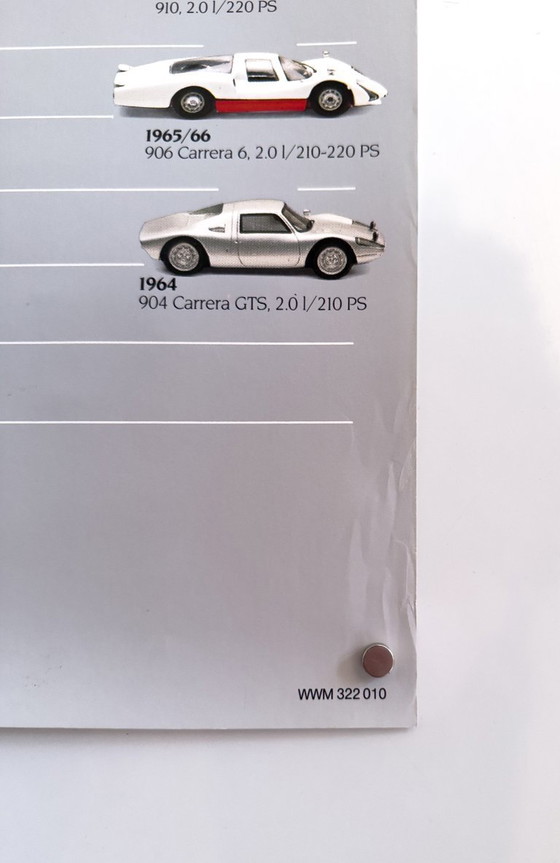 Image 1 of 🏁 Original Jahrgang 1983 Porsche 911 Stammbaum Poster / Plakat – XL 76 × 102 cm