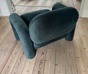 Poltrona verde realizzata